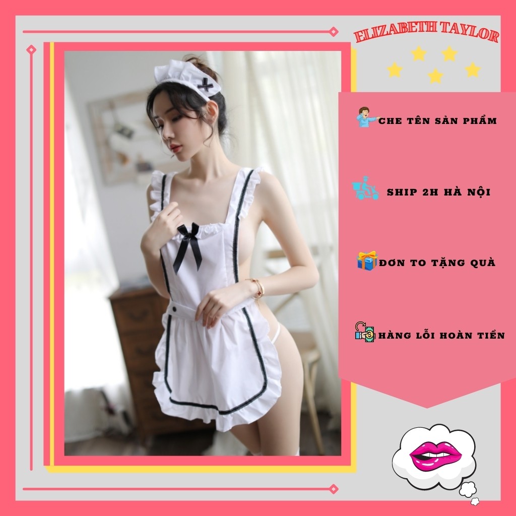 Cosplay Hầu Gái Sexy - Bộ Đồ Lót Cosplay Hầu Gái Bikini Sexy