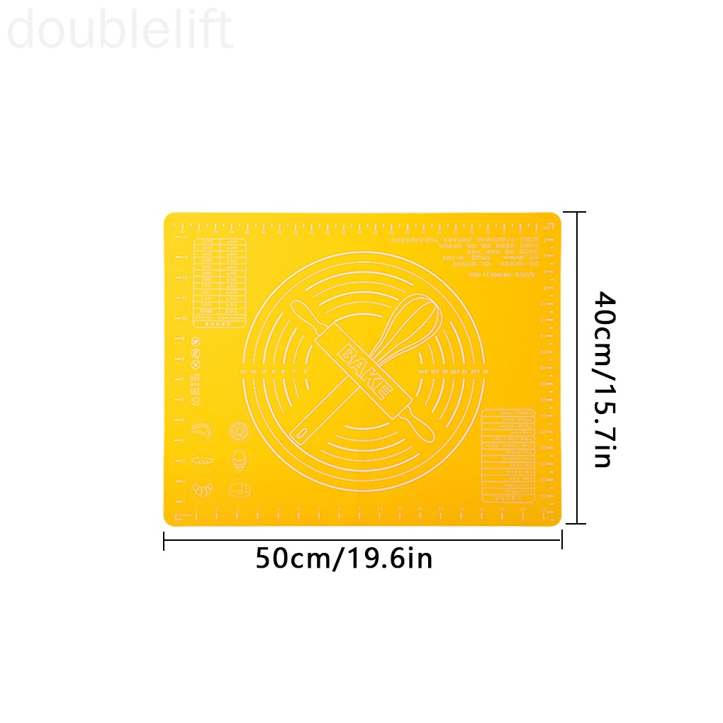 Thảm silicon mềm để nhào bột làm bánh chống dính gấp gọn được tiện lợi