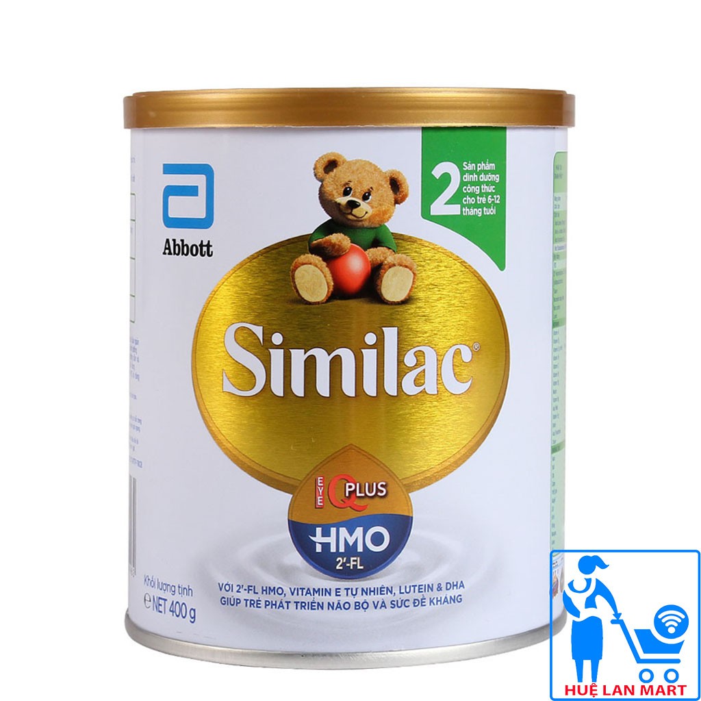 [CHÍNH HÃNG] Sữa Bột Abbott Similac IQ Plus HMO 2 - Hộp 400g