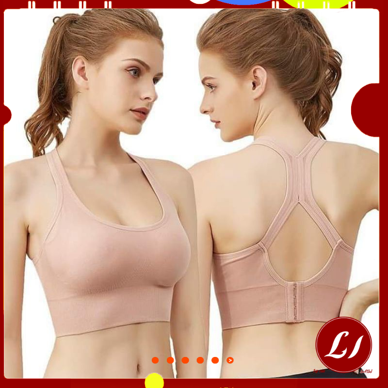 Áo bra quai chéo cài khuy sau cotton phong cách Hàn quốc (40-60kg)