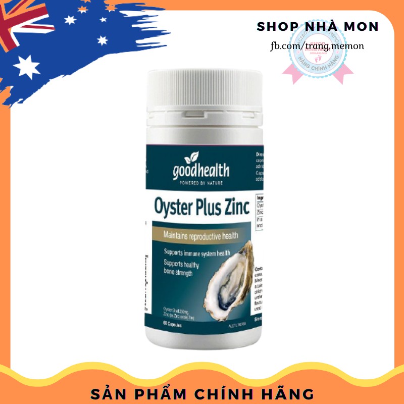 Tinh chất hàu Oyster Plus Úc, 60 viên