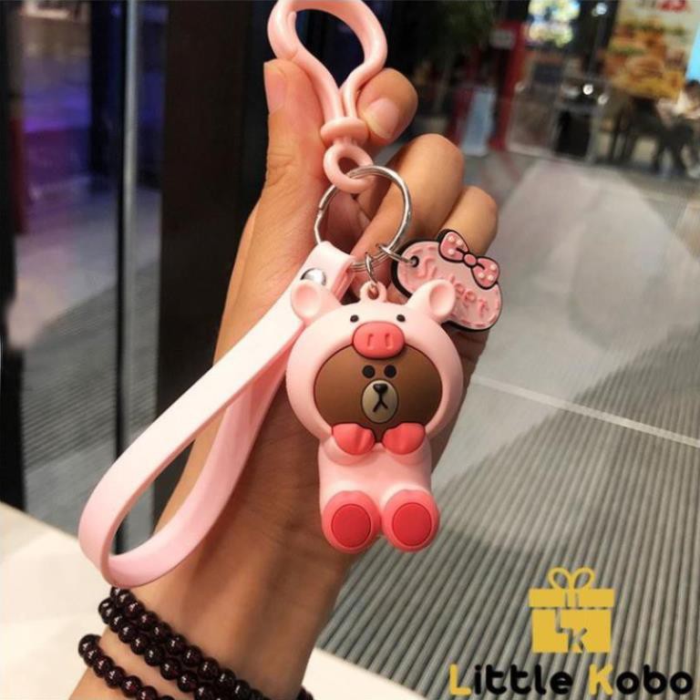 Móc Khóa Line Friends Móc Khóa Gấu Line Móc Khóa Dễ Thương A16