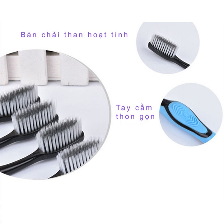 Bàn chải đánh răng than tre hoạt tính Hàn Quốc BOSSI