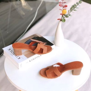 Guốc chữ H gót vân gỗ