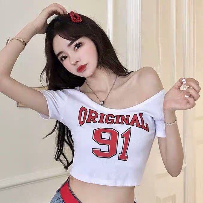 áo croptop trễ vai 91
