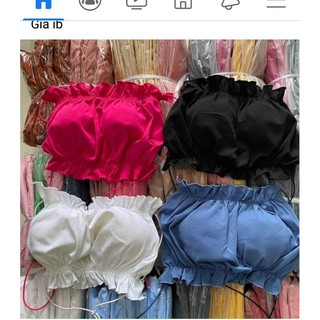 áo kiểu bèo có mút hở lưng dây bún