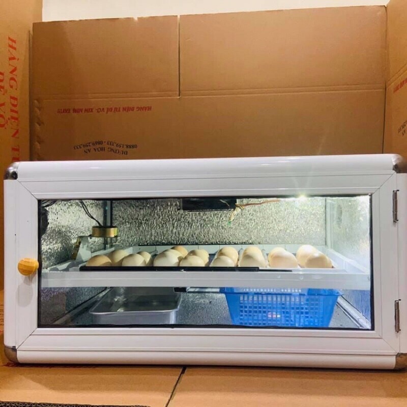 Máy Ấp Trứng Ánh Dương Đảo Tự Động 56 Trứng thùng hợp kim cao cấp