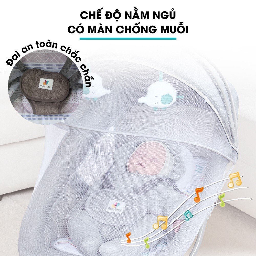 Nôi rung điện đa năng cho bé Mastela