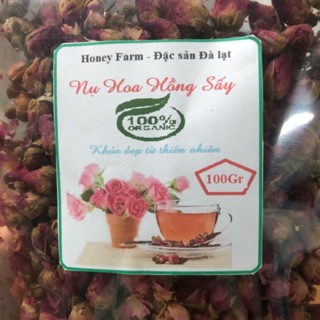 Trà hoa hồng/ nụ hoa hồng sấy 100gr