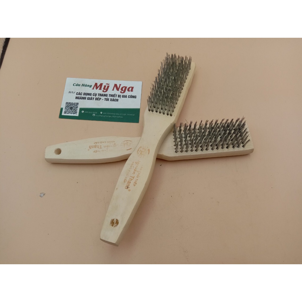 Bàn chải Cán Gỗ vệ sinh máy móc 3 hàng - 5 hàng - 7 hàng
