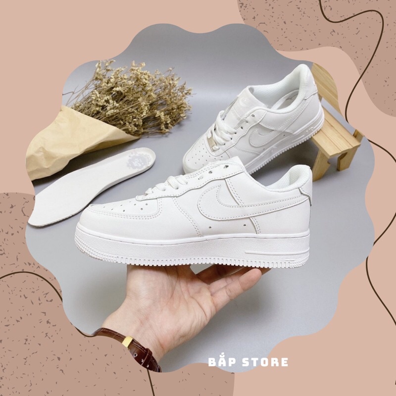 [❌ Full Box + Bill ]⛔️ Giày 𝐍𝐢𝐤𝐞 trắng, 𝐍𝐢𝐤𝐞 AF1 Màu Trắng Bản Đẹp Hot Hit 2021