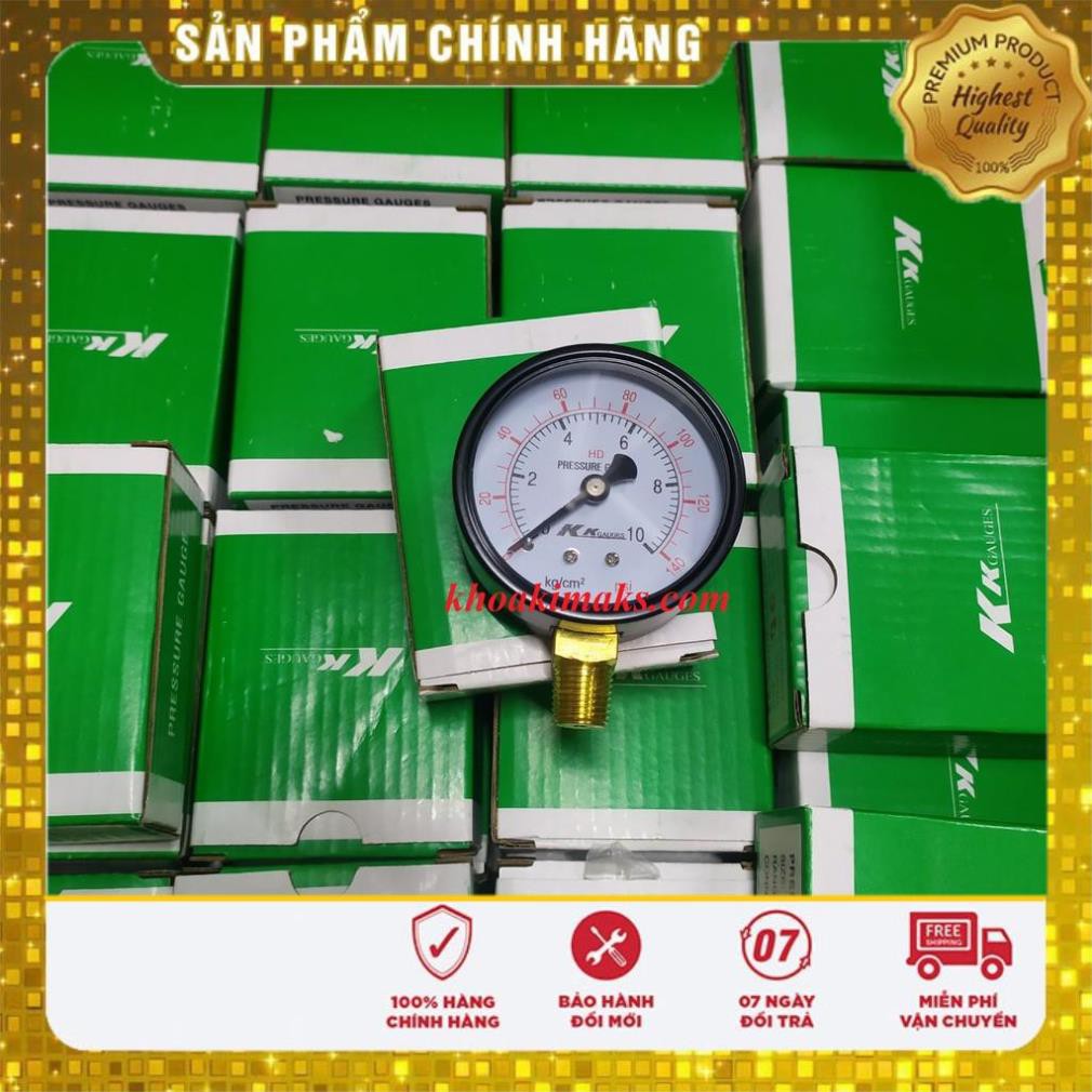 FREESHIP Đồng hồ đo áp xuất hơi KK GAUGES 5,7,10,15kg