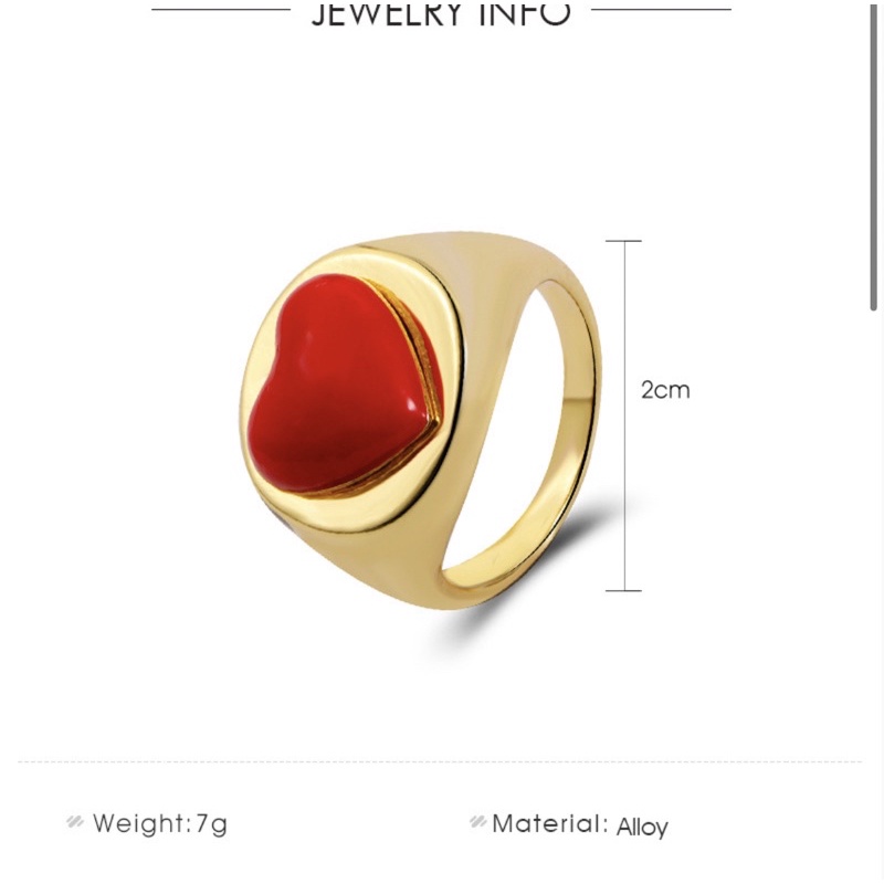 Nhẫn cute nhiều màu - Nhẫn phong cách âu mỹ