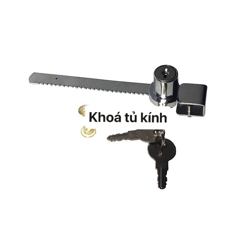 Khoá tủ kính - Khoá tủ kiếng lùa (14cm)