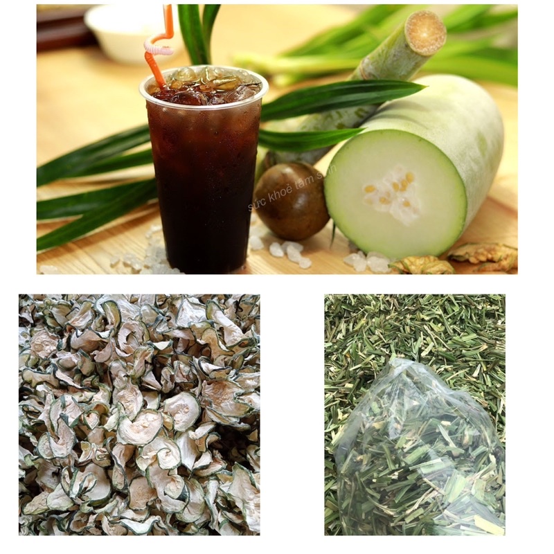 Bí đao mix lá nếp thơm sấy khô 100g