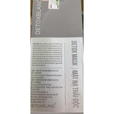 MẪU MỚI COMBO THẢI MẶT VÀ  MỤN DETOX BLANC