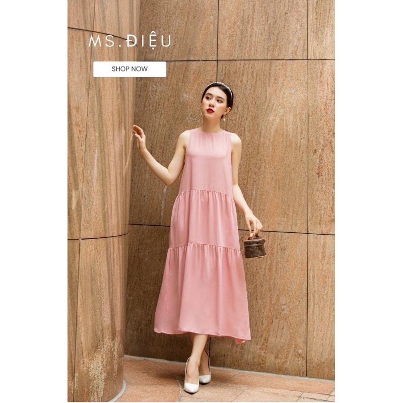 Đầm maxi 3 tầng The Maple Freesize | BigBuy360 - bigbuy360.vn