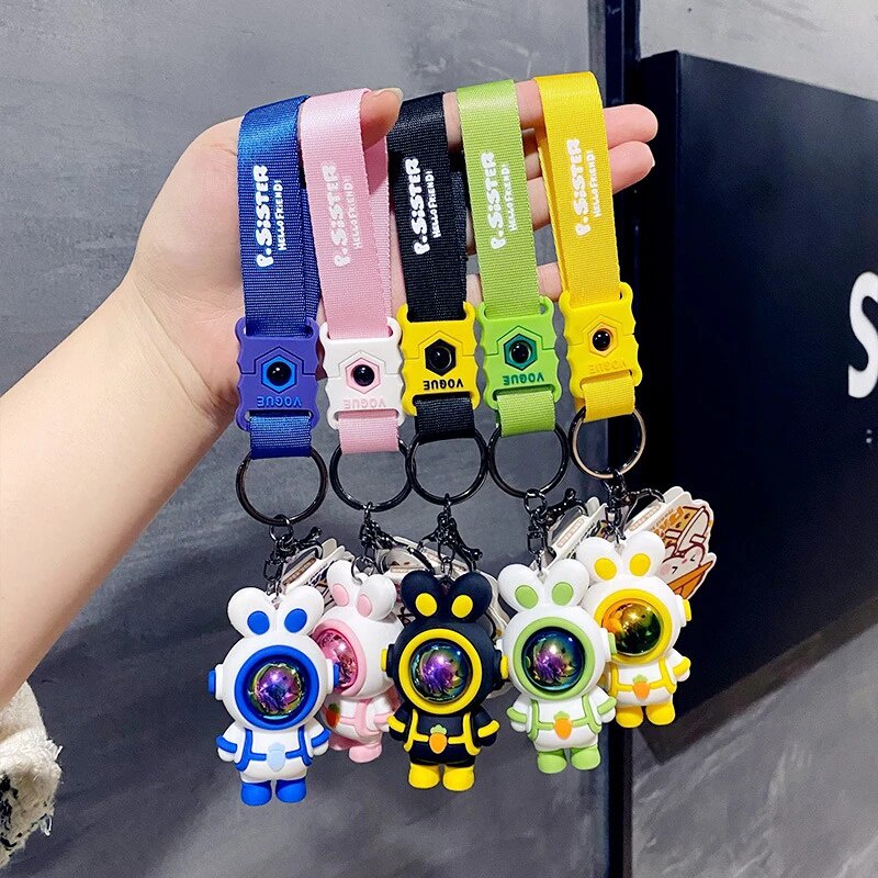 Móc Khoá Hình Gấu Phi Hành Gia Dễ Thương HKD46