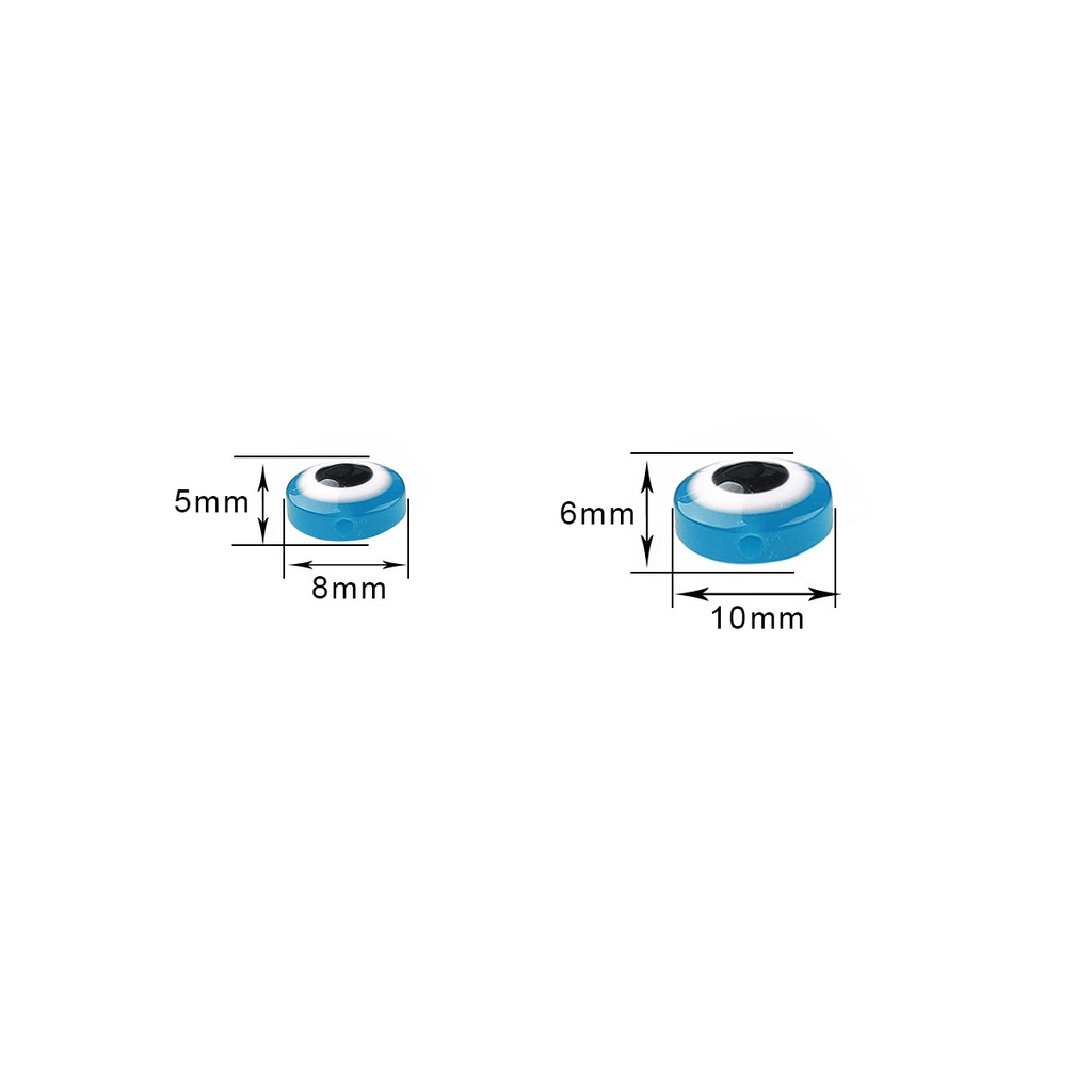 Beadia Bộ 50 Hạt Beadia Tròn Bằng Nhựa Chuyên Dụng Cho Làm Trang Sức Thủ Công Thời Trang