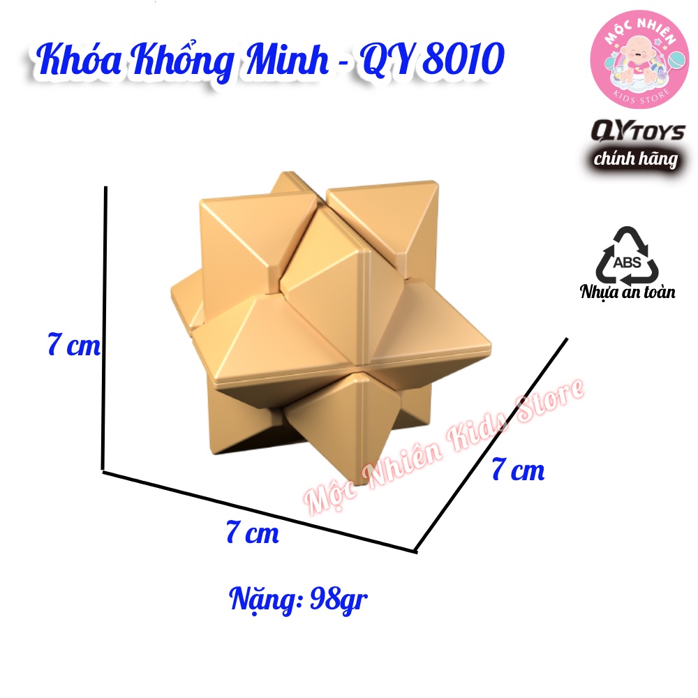 Đồ Chơi Rubik Khóa Khổng Minh QY Toys - Khóa Lỗ Ban - Mộc Nhiên Kids Store