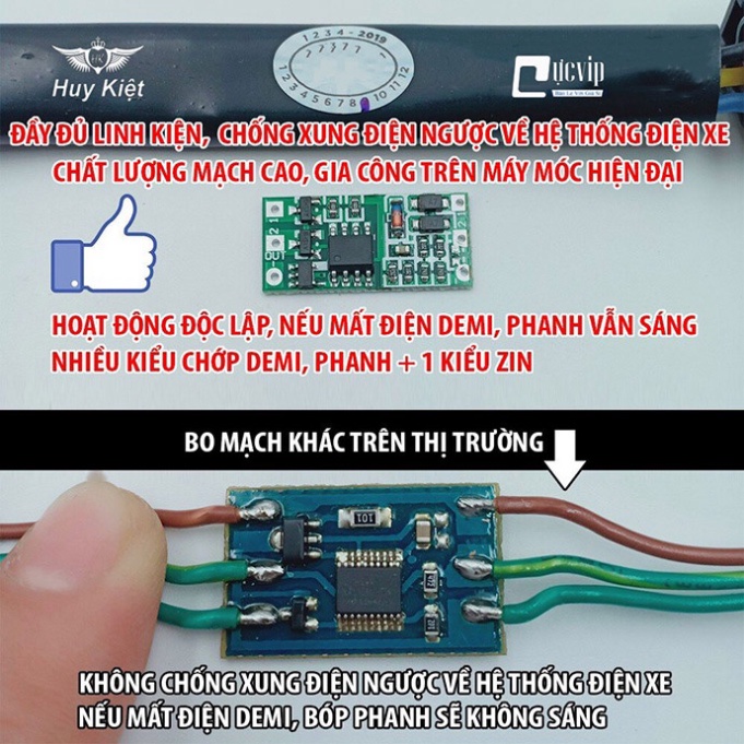 Mạch Nháy Đèn Hậu F1 cho SH 2020, SH 2021, SH 2022, tặng công tắc hazard