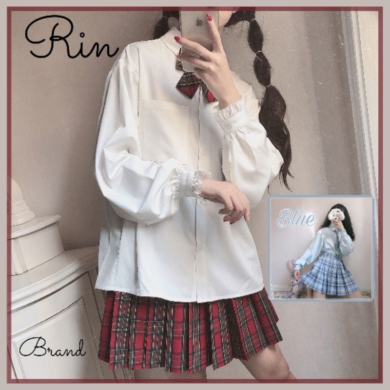 (Brand) Áo blouse JK dài tay phong cách Nhật Bản