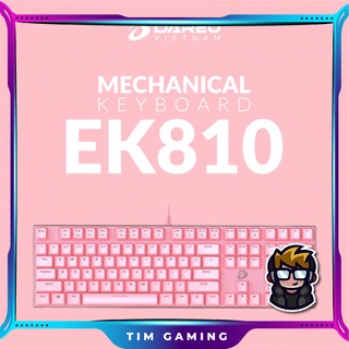 Bàn phím cơ Gaming DAREU EK810 (PINK-LED/RGB-LED, Blue/ Brown/ Red D switch)