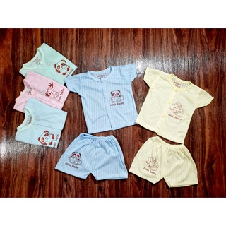Bộ cộc tay cotton giấy Noubaby cho bé 0-15 tháng