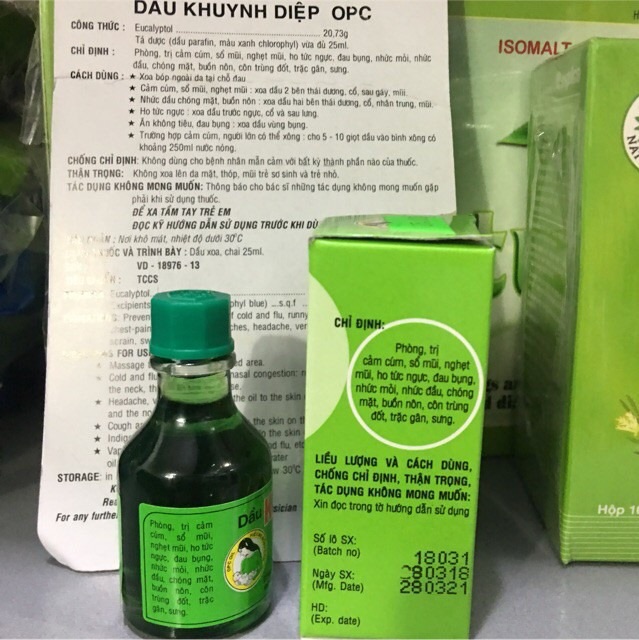 Dầu Khuynh Diệp OPC (dùng cho trẻ sơ sinh và trẻ nhỏ )