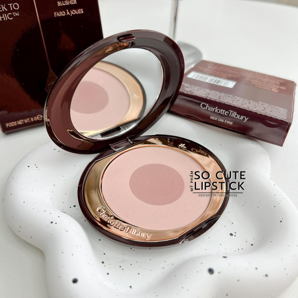 Má Hồng Charlotte Tilbury Cheek to Chic Swish & Glow Blusher First Love - Love is the Drug - Ectasy - Sex On Fire