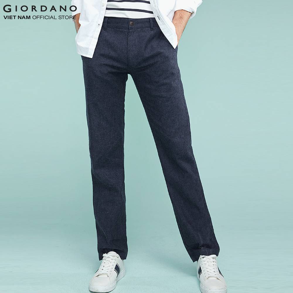 Quần Dài Linen Nam Giordano 01119201