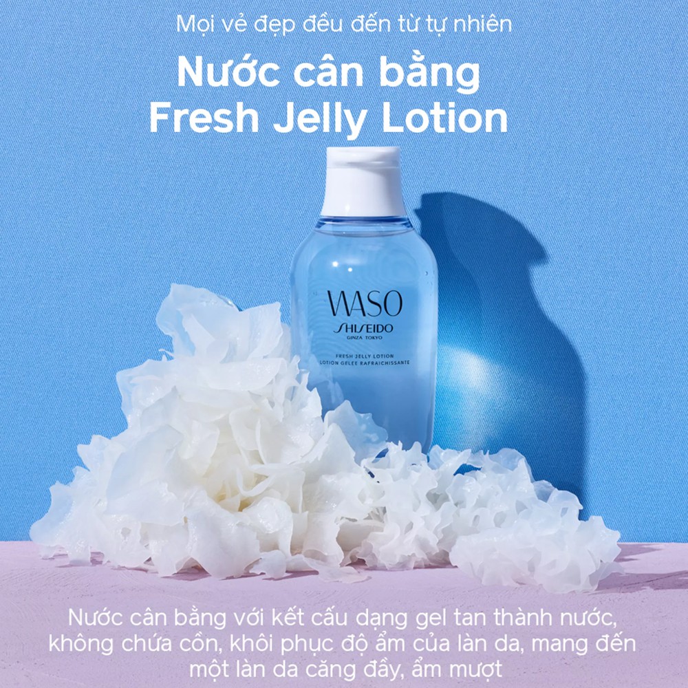 [Mã COSSD5 giảm 10% đơn 600K] Nước cân bằng Shiseido WASO Fresh Jelly Lotion 150ml