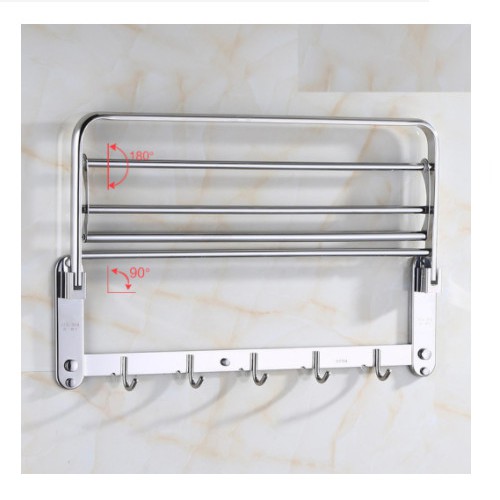 Kệ Nhà Tắm INOX 304 - Giá Để Đồ Phòng Tắm, Phụ Kiện Nhà Tắm Kèm Bộ Đinh Vít Khoan Tường