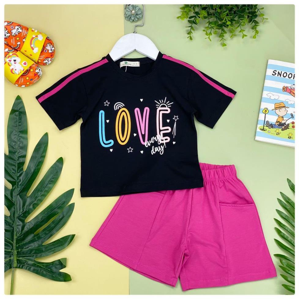 🚨🚨 GIÁ TỐT 👦🏻 Đồ bộ cao cấp cotton Love chạy sọc 10/16  .