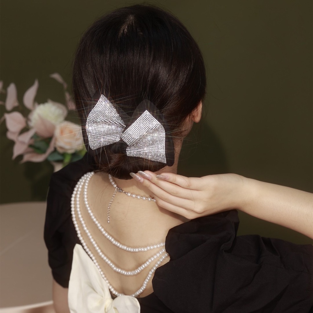 Dây Buộc Tóc Màu Trắng Đen Đơn Giản Phong Cách Hàn Quốc Cho Nữ