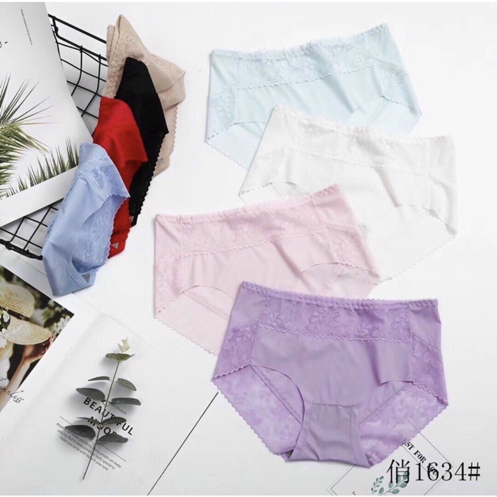 combo 5 chiếc quần lót nữ đúc phối ren cao cấp Q3