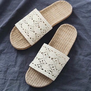 Dép cói pha ren siêu nhẹ_Ảnh thật ở cuối