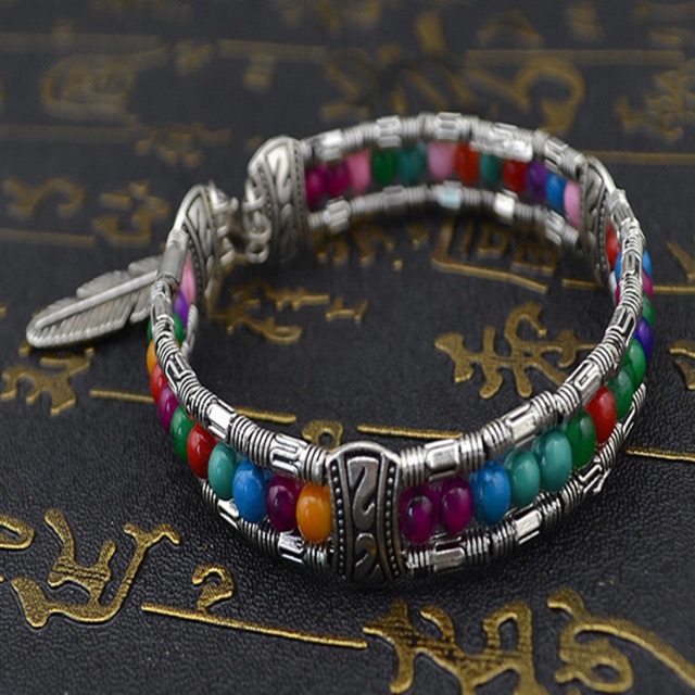 Vòng tay màu sắc- Vòng tay bohemian - Khăn turban