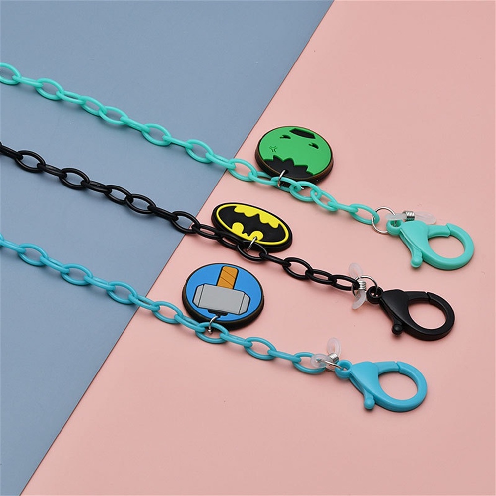 Marvel The Avengers dây đeo khẩu trang Dây Đeo Mắt Kính Chống Thất Lạc Hình Siêu Anh Hùng Cho Trẻ Em