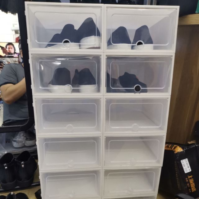 Hộp đựng giày nhựa mica trắng( có sẵn giá tốt) | BigBuy360 - bigbuy360.vn