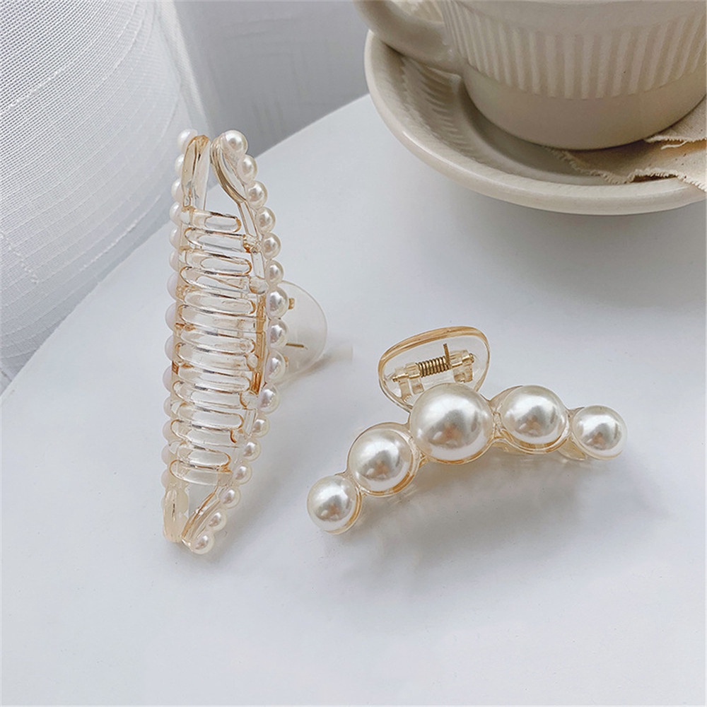 Kẹp Tóc Đính Ngọc Trai Thanh Lịch Cho Nữ