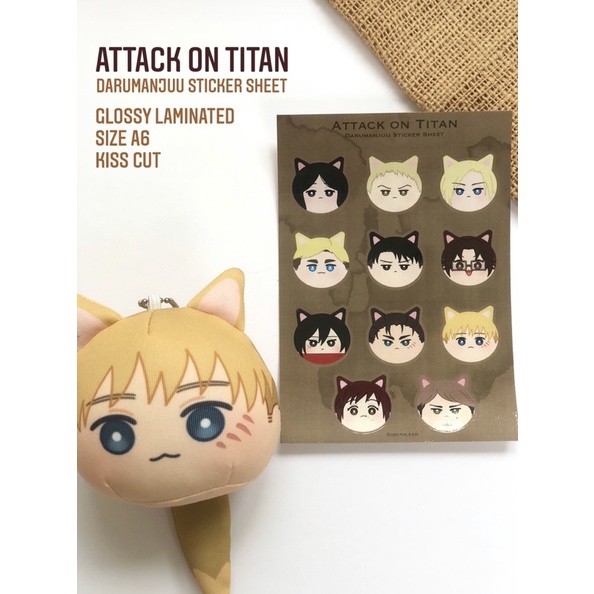 Tấm Hình Dán Attack on Titan / Shingeki ni kyojin