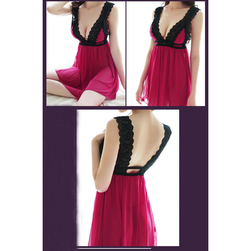 Đồ ngủ  Sexy - Váy ngủ Bigsize hai dây ren voan lụa mềm dễ thương sexy gợi cảm giá rẻ đẹp -HOA BỆN | BigBuy360 - bigbuy360.vn