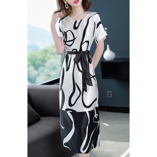 Đầm Suông Cột Eo Sang Đẹp MSNN1358