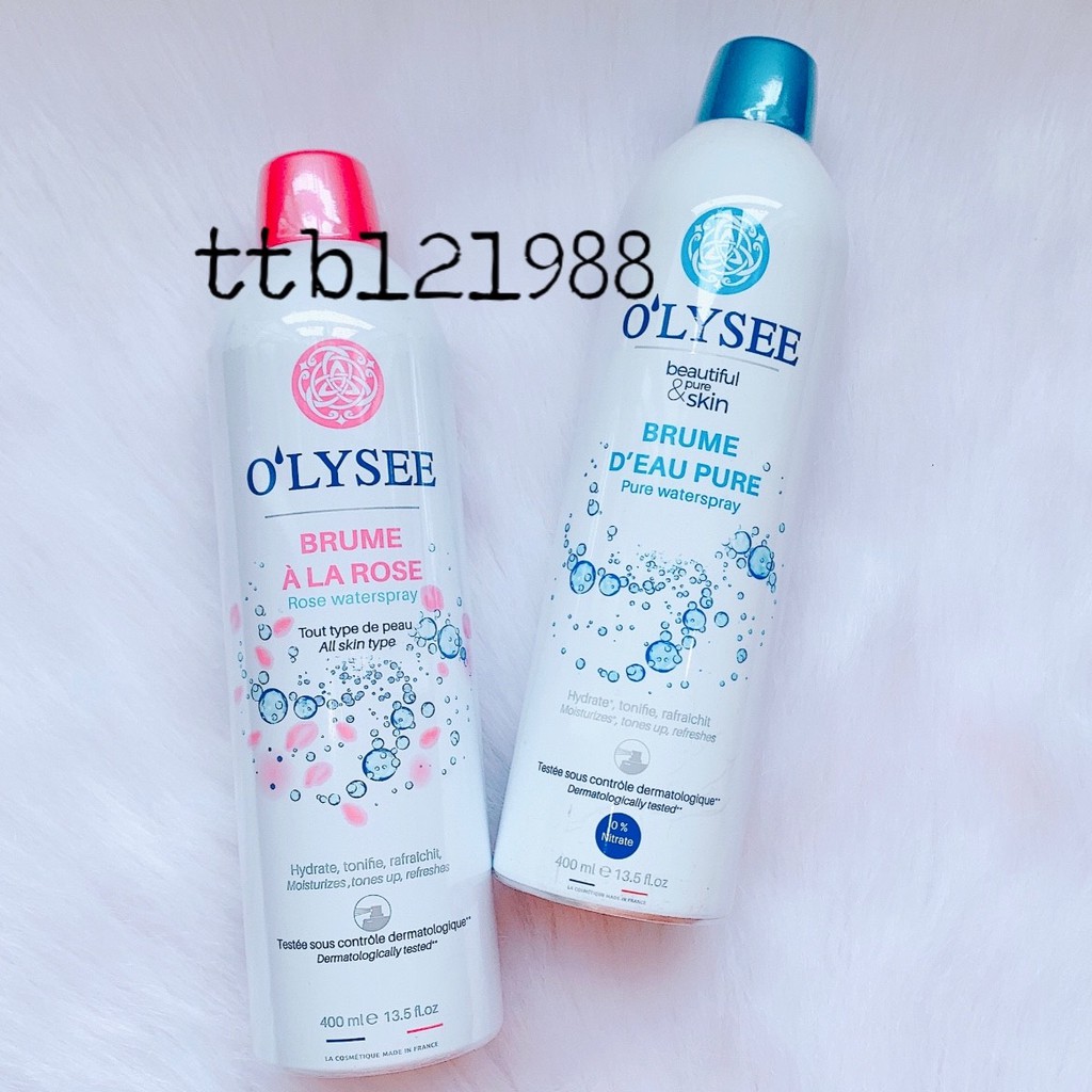 Xịt Khoáng O'LySee Olysee Natural Mineral Water Spray 400ml