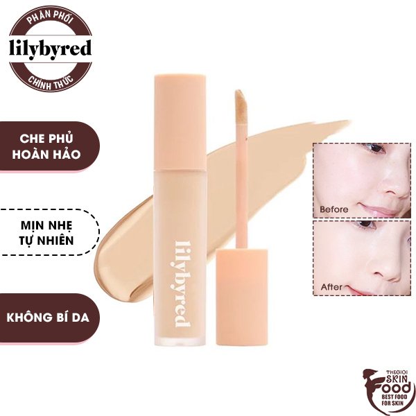 Kem Che Khuyết Điểm Che Phủ Mịn Nhẹ, Tự Nhiên Lilybyred Magnet Fit Liquid Concealer SPF30/PA++ 8g