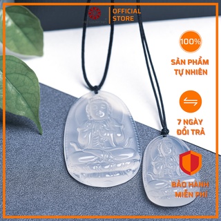 Mặt dây chuyền 8 vị Phật Bản Mệnh - Phật Độ Mạng Agate tự nhiên | Hợp mệnh Kim, Thủy | Kết sẵn dây đeo | VietGemstones