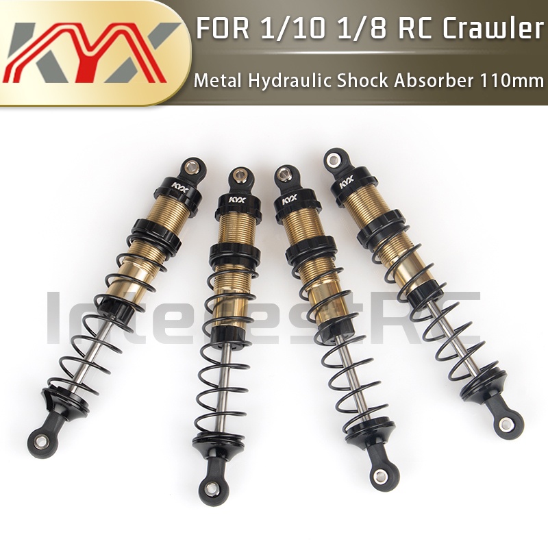 Kyx 2 Chiếc Kim Loại Giảm Chấn Thủy Lực 110 Mm Cho 1 / 10 1 / 8 RC Điều Khiển Từ Xa