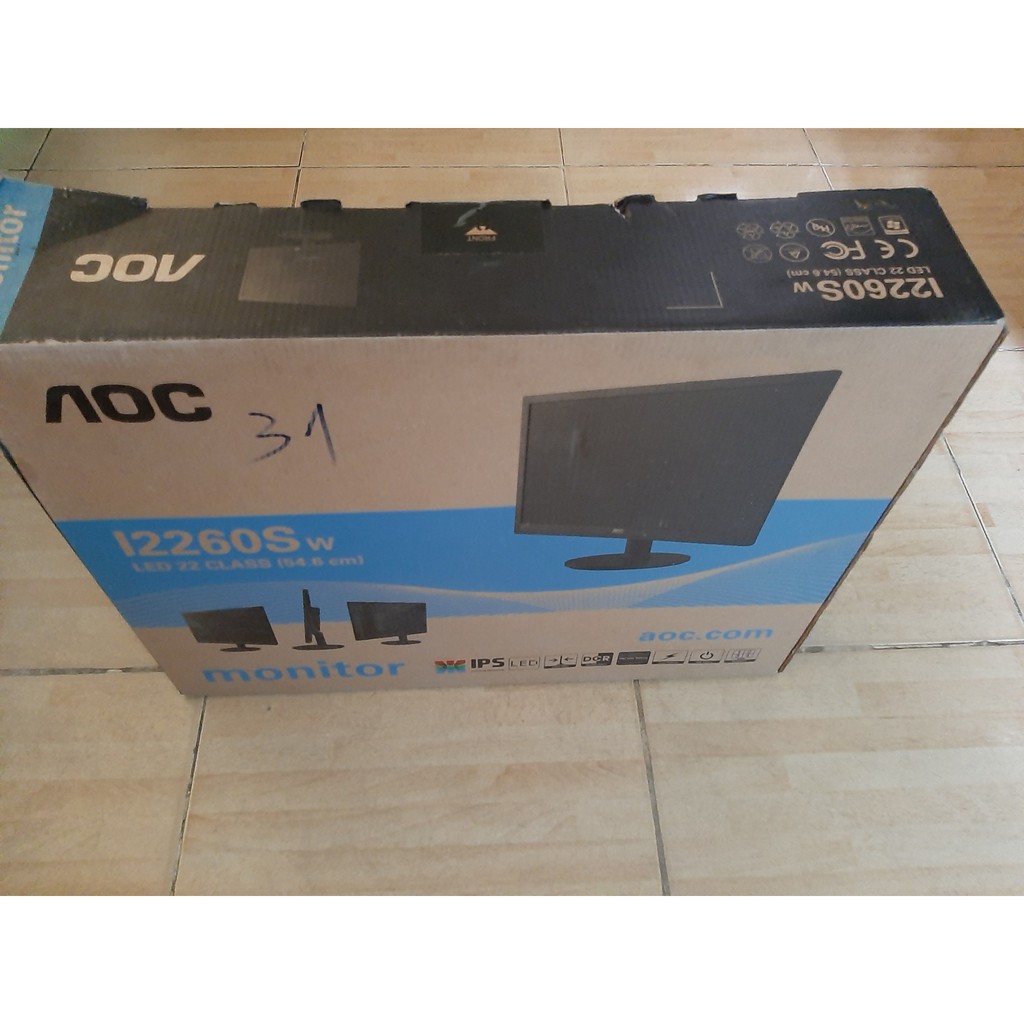 Màn hình AOC 22 inch nguyên hộp I2260SW  BH 6 tháng