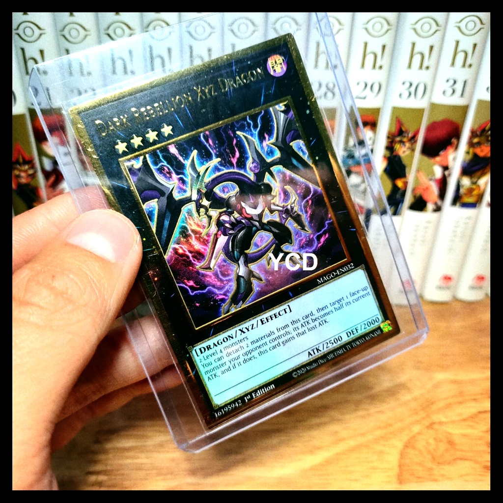 Thẻ bài yugioh chính hãng Dark Rebellion Xyz Dragon Premium Gold Rare thumbnail